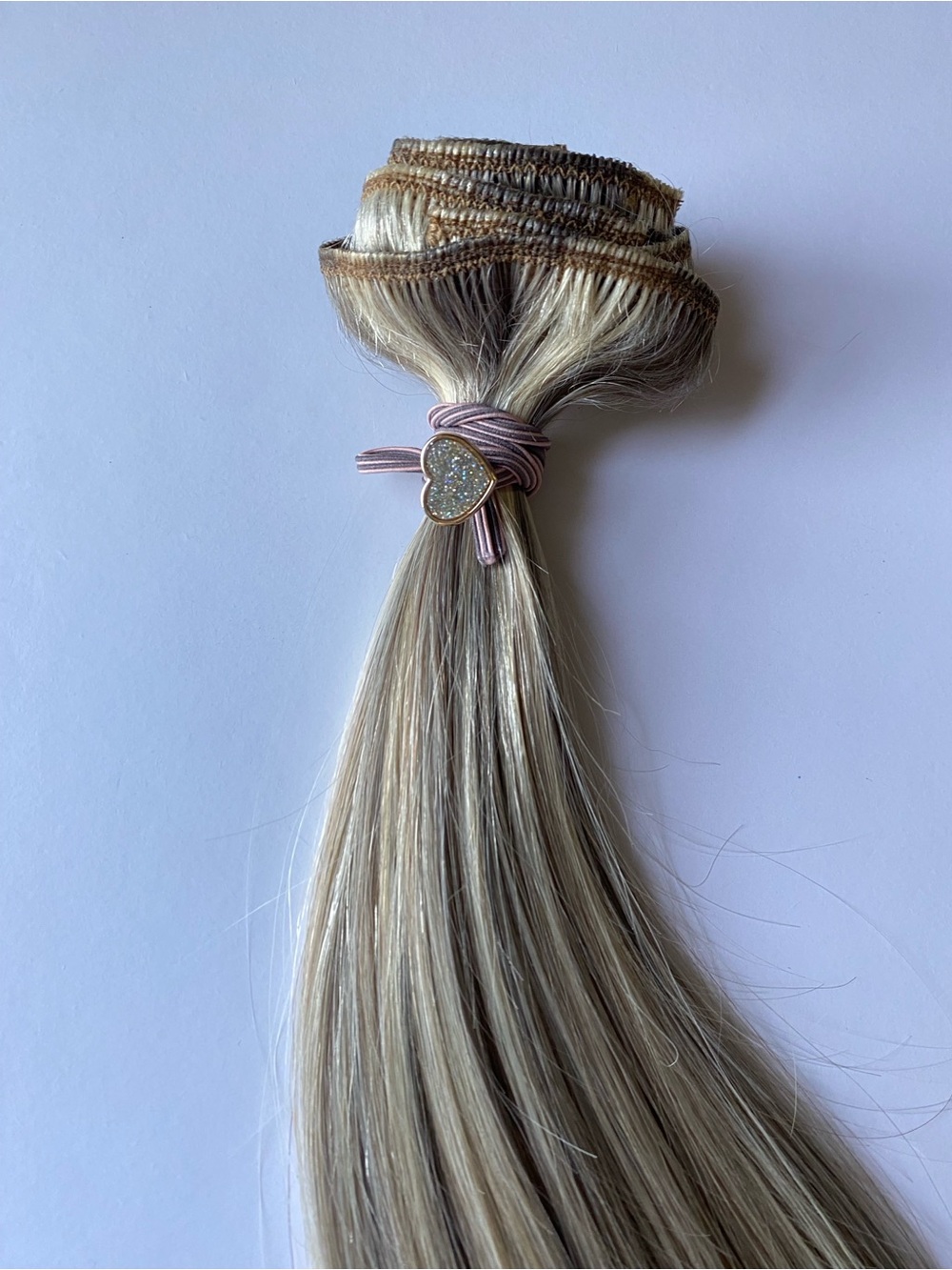 Clip In Hair Extensions 20Inch 75g #18P613 7PCS  Mixed Bleach Blonde Remy Hair